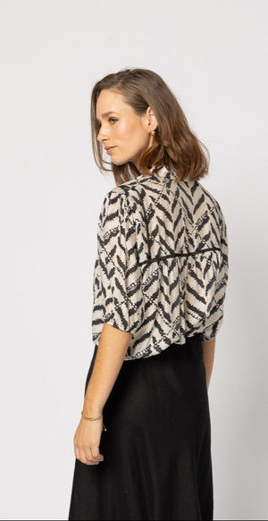 1279- Dalila Top - Black Zebra