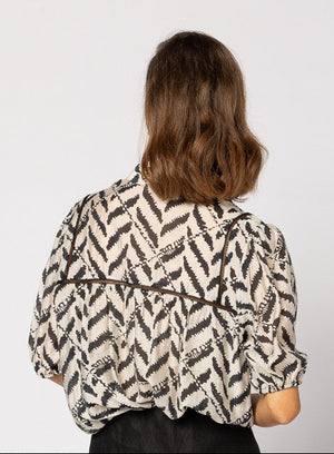 1279- Dalila Top - Black Zebra