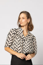 1279- Dalila Top - Black Zebra