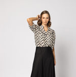 1279- Dalila Top - Black Zebra