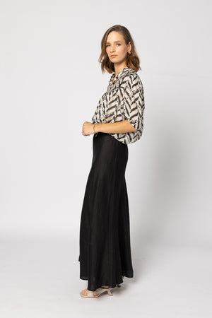 1279- Dalila Top - Black Zebra