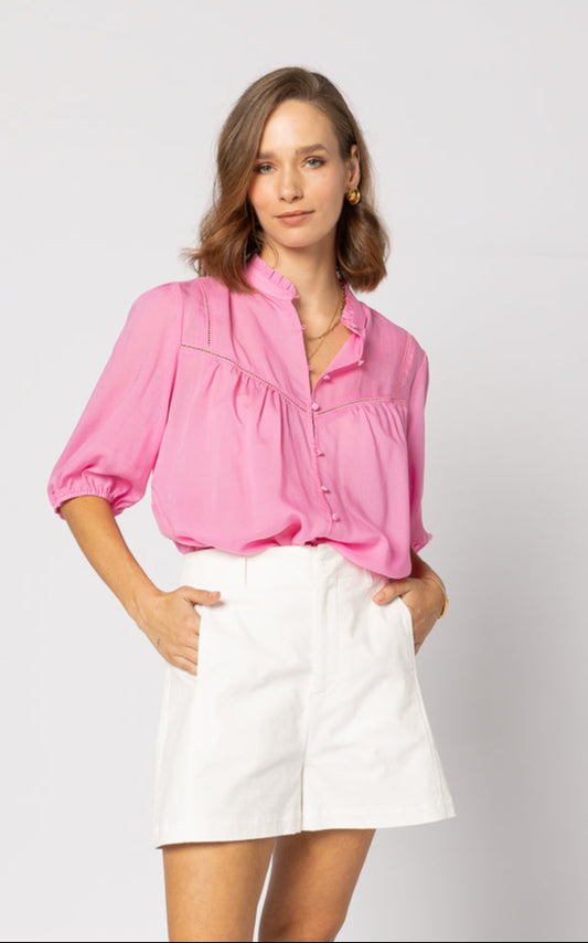 1279 - Dalila Top - Sherbet LAST ONE SIZE: 14