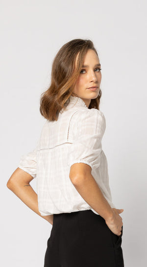 1279 - Dalila Top - White Check