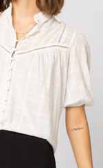 1279 - Dalila Top - White Check
