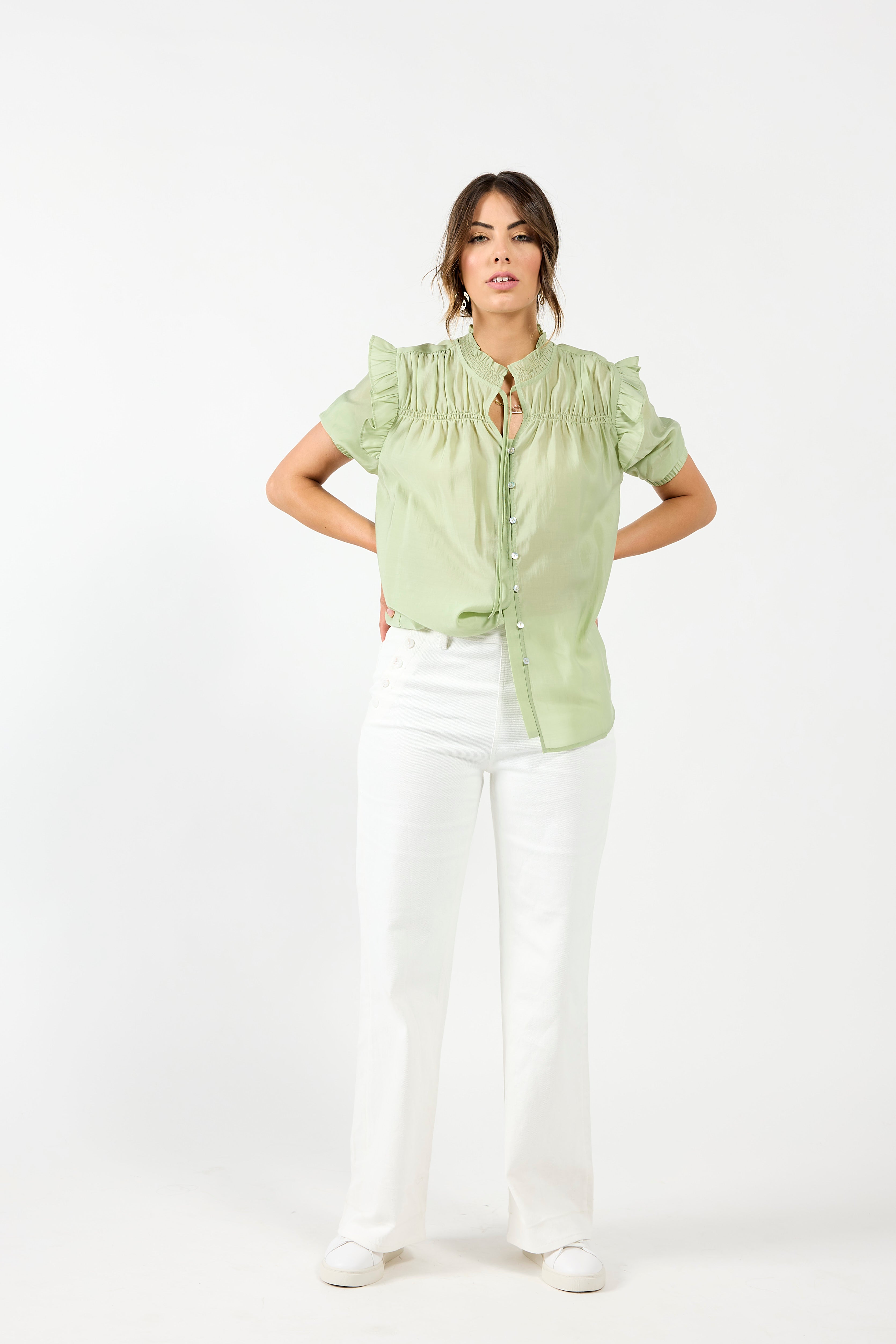 1280 - Bianca Blouse - Seedling