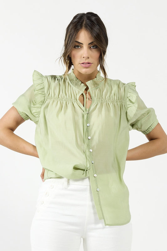1280 - Bianca Blouse - Seedling