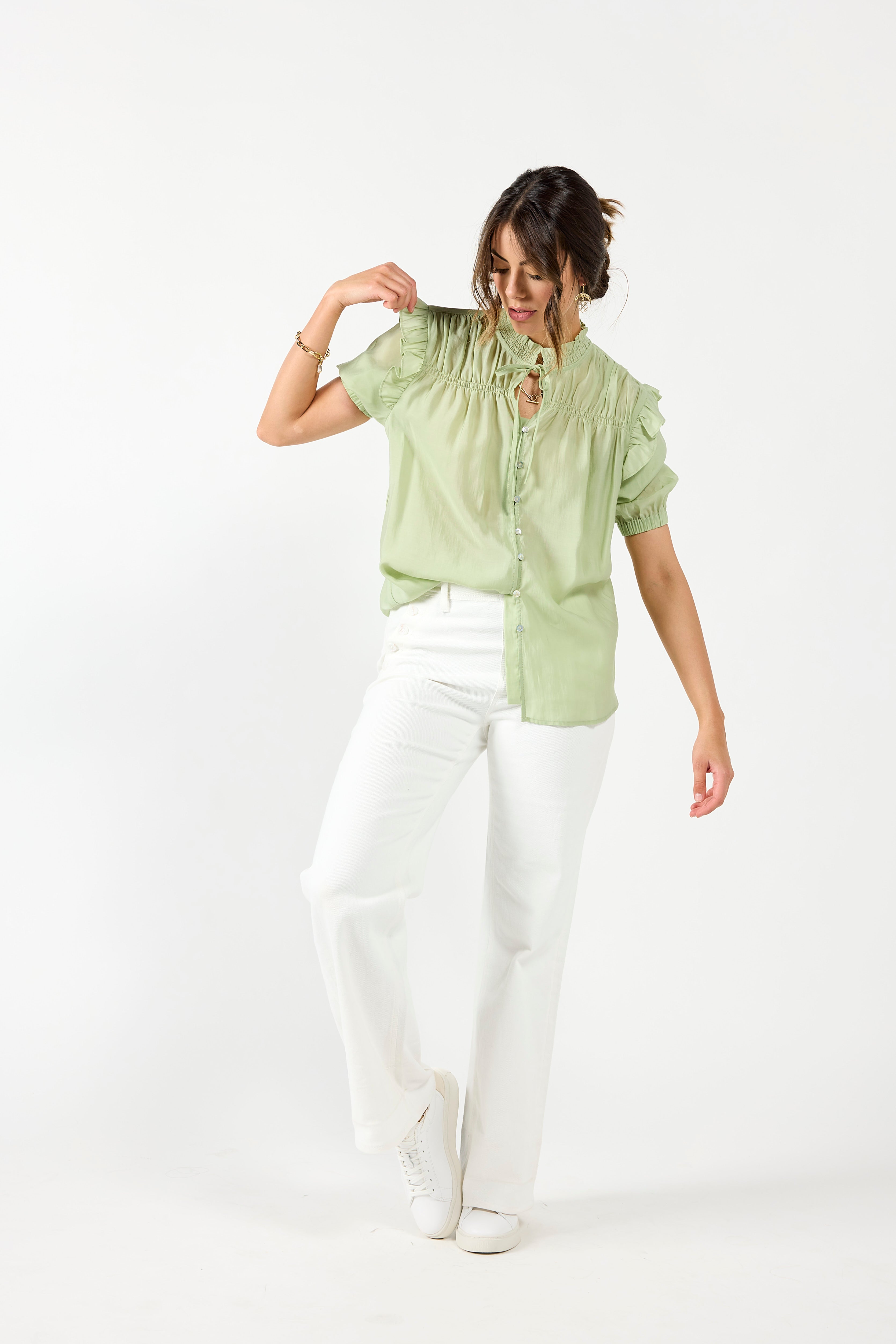 1280 - Bianca Blouse - Seedling