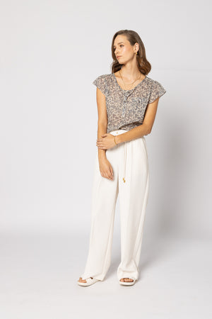 1282 - Tea Time Top - Silver Cloud