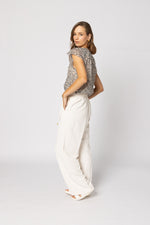 1282 - Tea Time Top - Silver Cloud