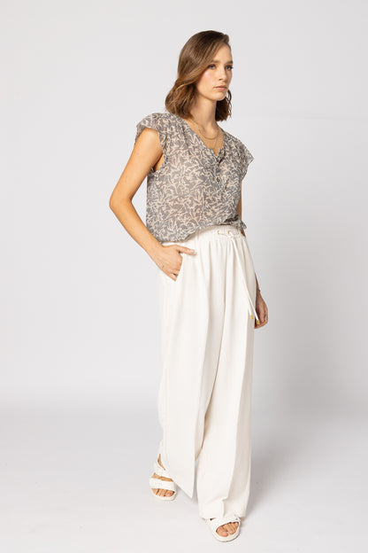 1282 - Tea Time Top - Silver Cloud