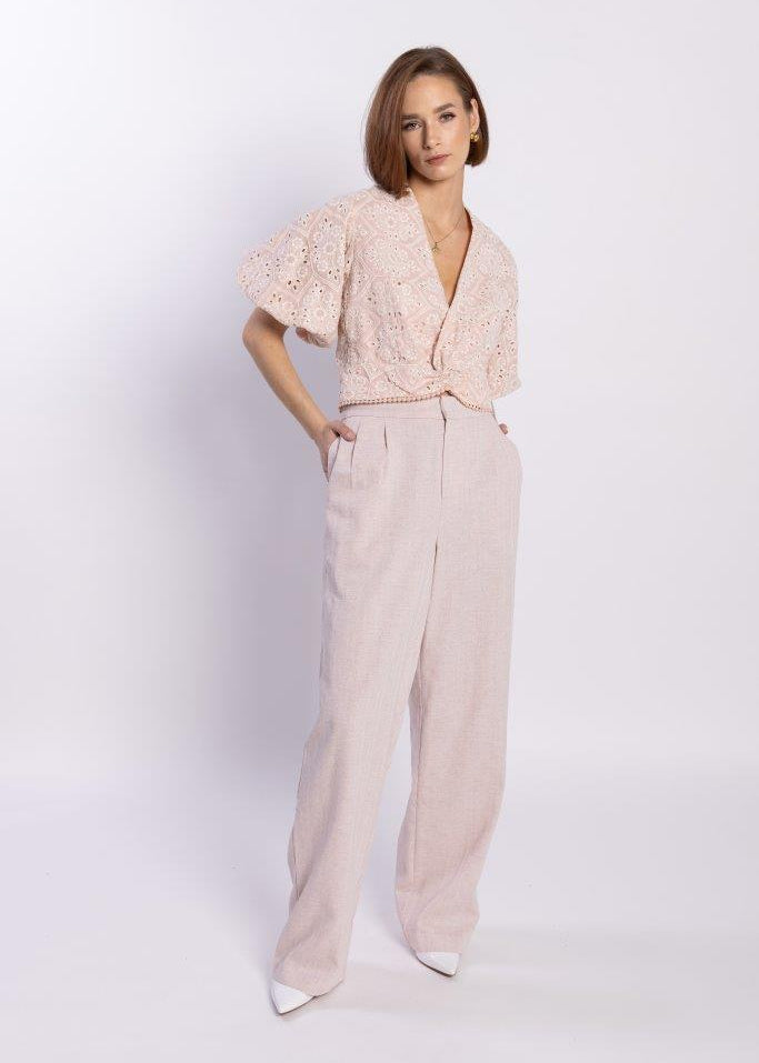LOUGHLIN - 4057L - Lindy Pant - Pink Marle
