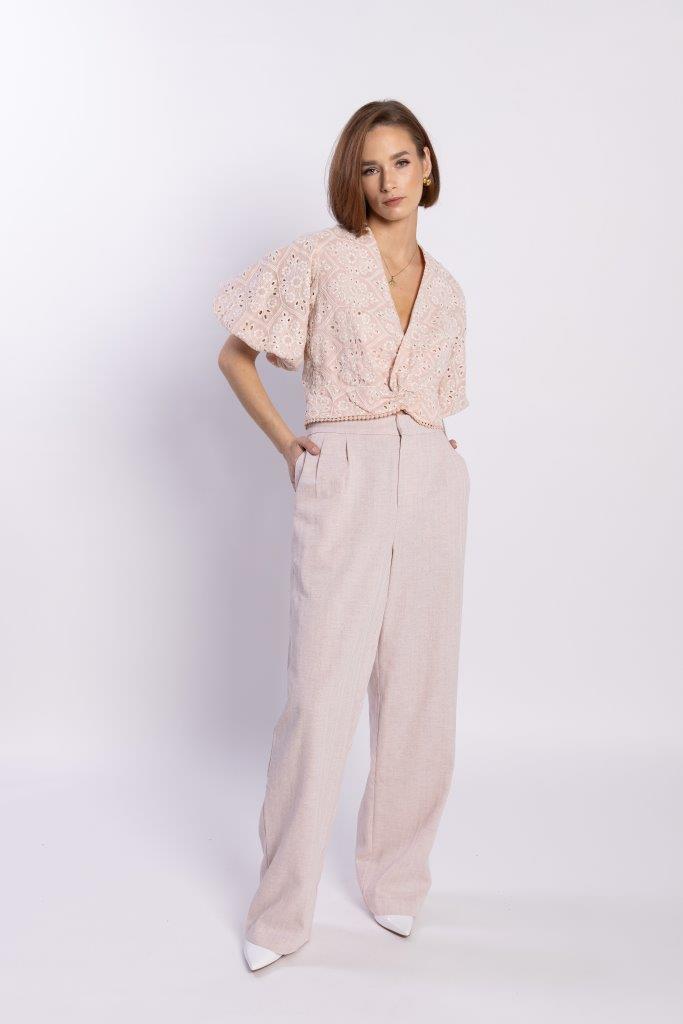 LOUGHLIN - 1288L - Tilly Top - Pink Anglaise