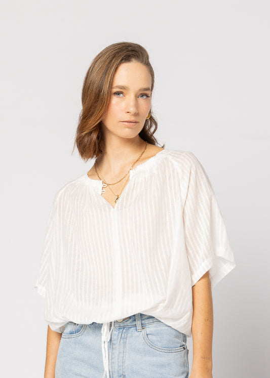 1293 - Liberty Top - White Stripe