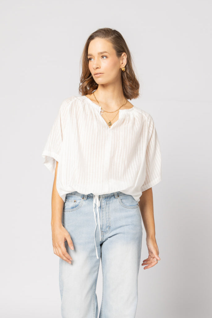 1293 - Liberty Top - White Stripe