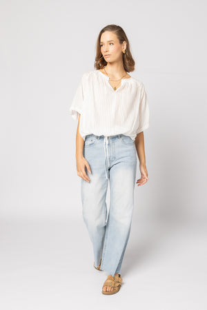 1293 - Liberty Top - White Stripe