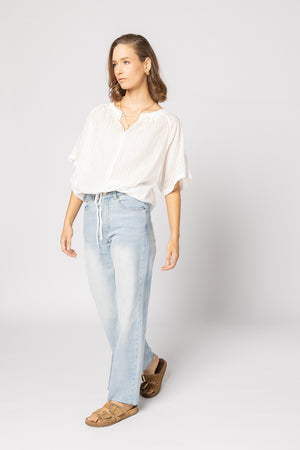 1293 - Liberty Top - White Stripe