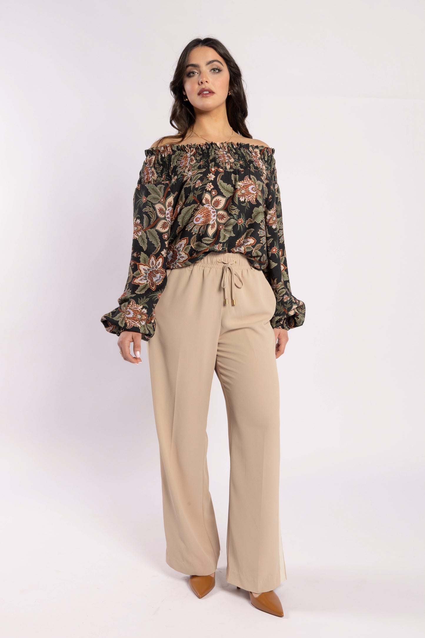 4033 - Lake Pants - Tan/Beige Stripe