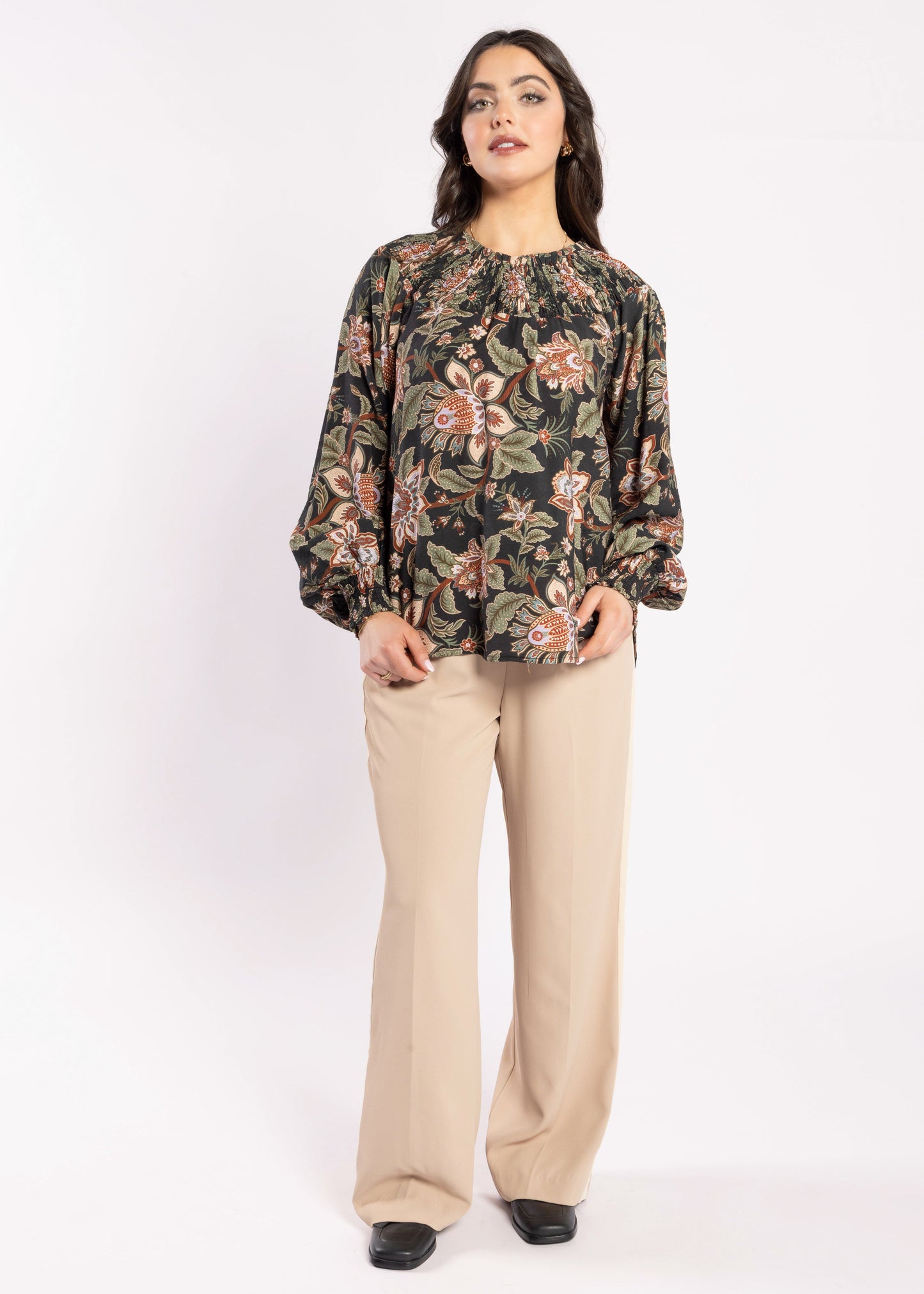 1299 - Karin Blouse - Del Ray Black