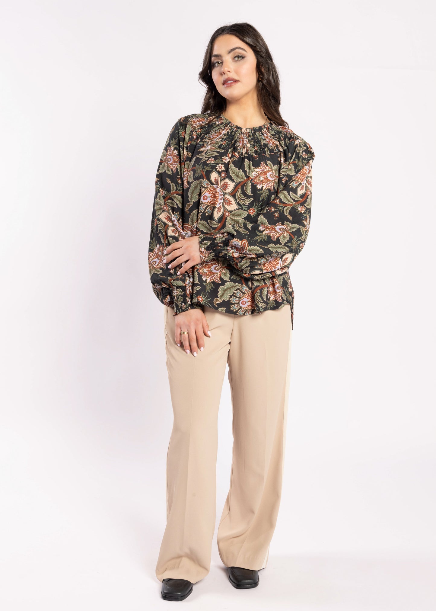 1299 - Karin Blouse - Del Ray Black