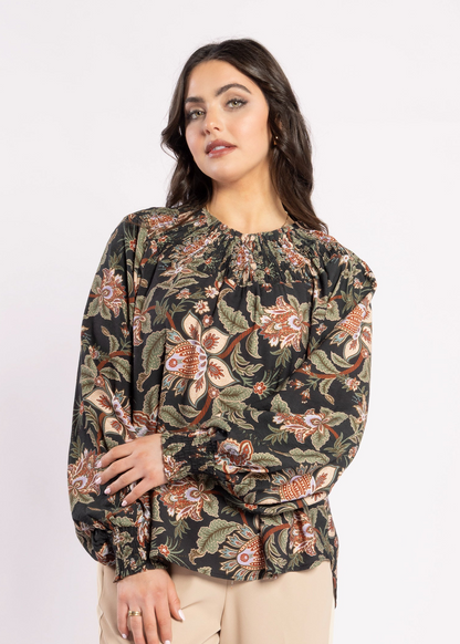 1299 - Karin Blouse - Del Ray Black