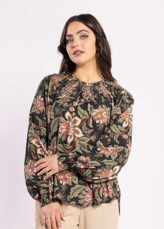 1299 - Karin Blouse - Del Ray Black