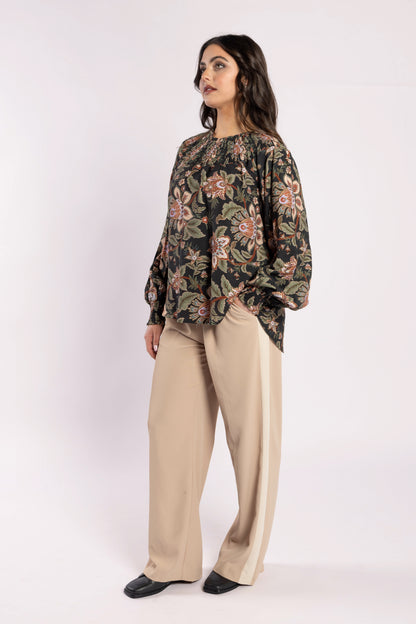 4033 - Lake Pants - Tan/Beige Stripe