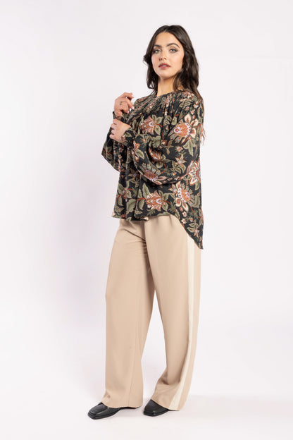4033 - Lake Pants - Tan/Beige Stripe