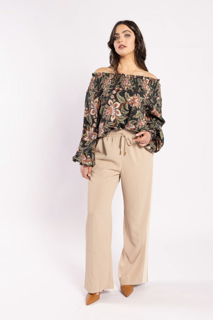 4033 - Lake Pants - Tan/Beige Stripe
