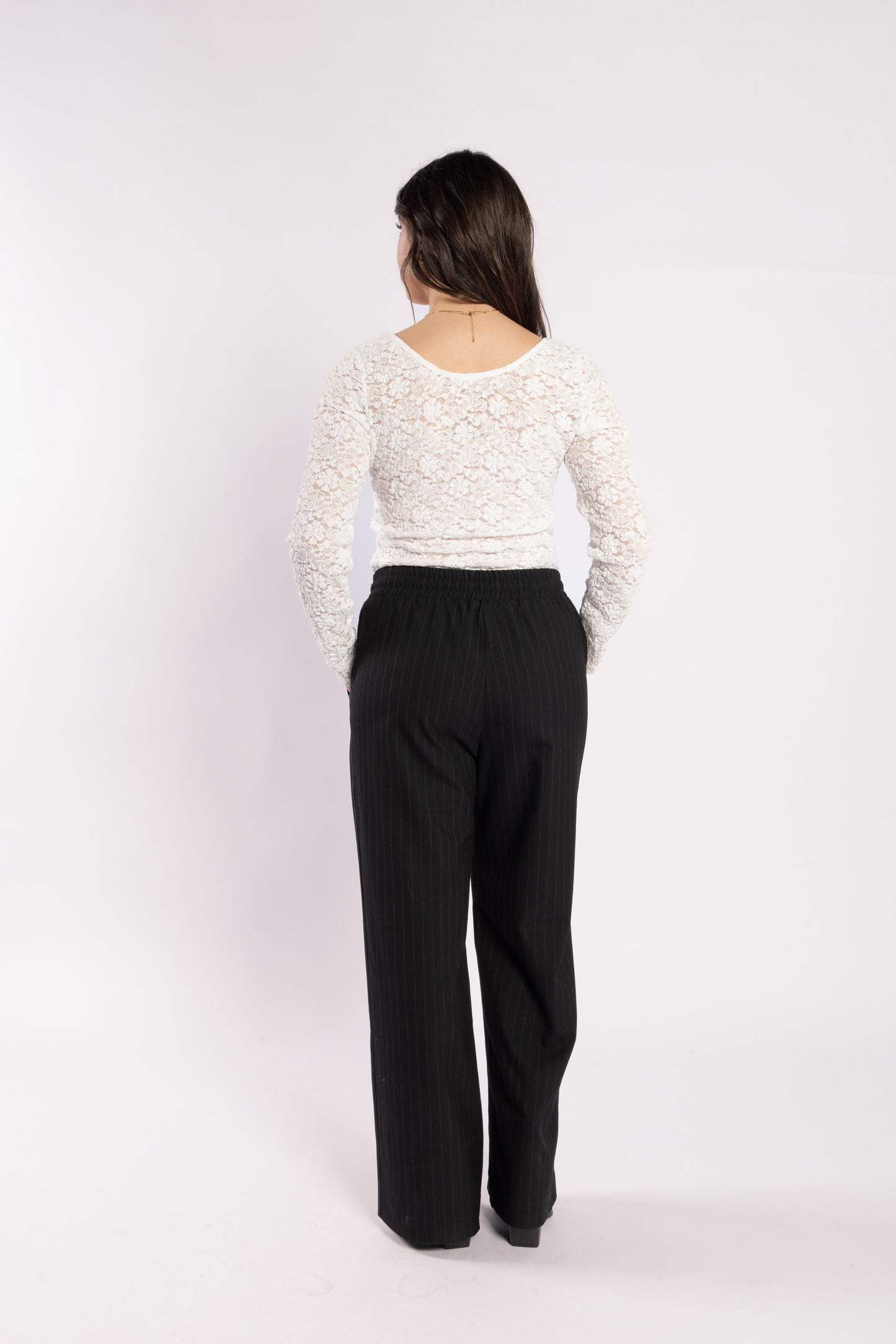 4033 - Lake Pants - Noir Stripe