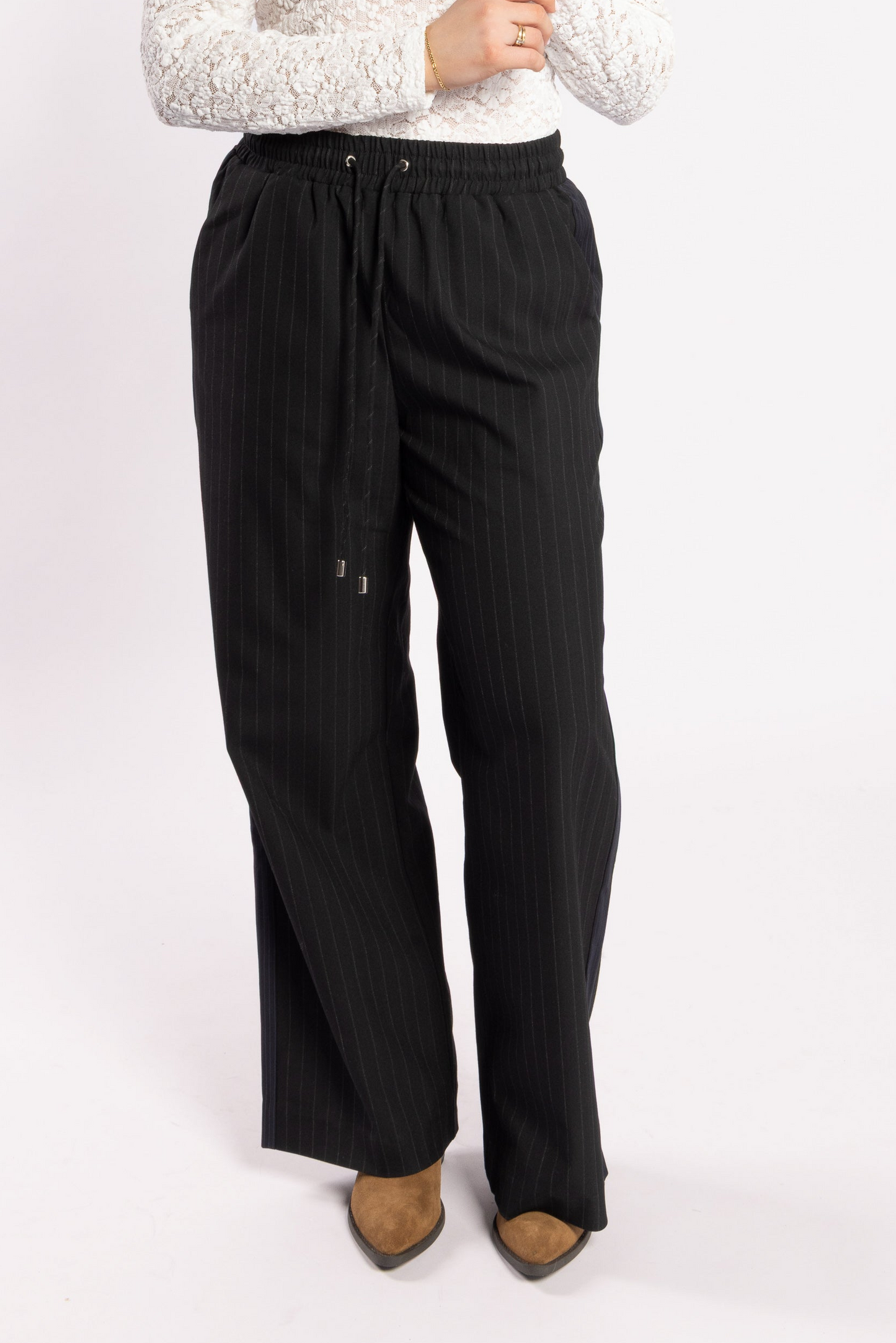 4033 - Lake Pants - Noir Stripe