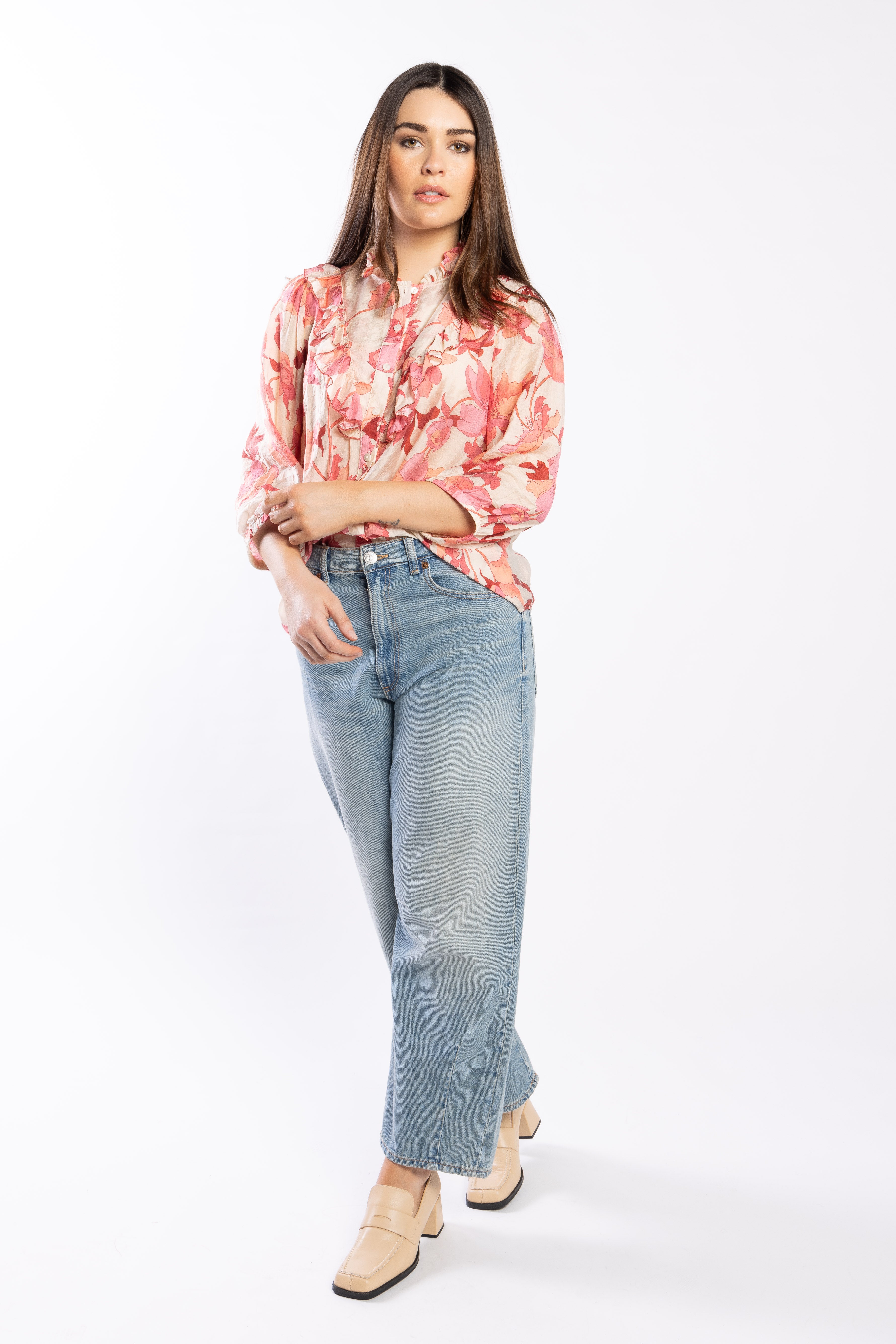 9036 - Barrel Leg Jean - Vintage Blue
