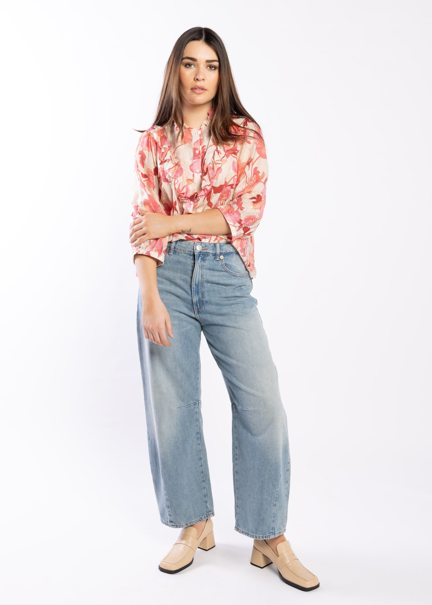 9036 - Barrel Leg Jean - Vintage Blue
