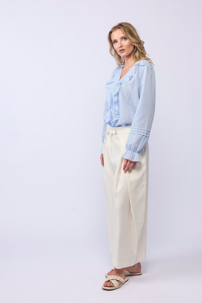 *NEW ARRIVAL* 1312 - Amelia Blouse - Soft Blue