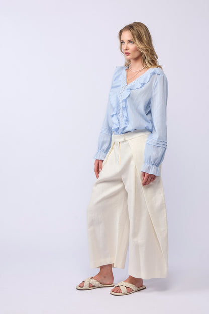 *NEW ARRIVAL* 1312 - Amelia Blouse - Soft Blue