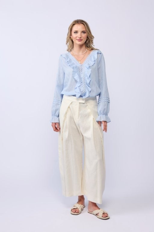 *NEW ARRIVAL* 1312 - Amelia Blouse - Soft Blue