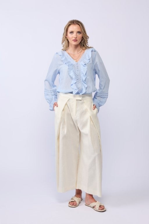 *NEW ARRIVAL* 1312 - Amelia Blouse - Soft Blue