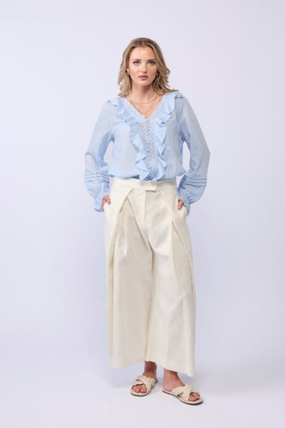 *NEW ARRIVAL* 1312 - Amelia Blouse - Soft Blue