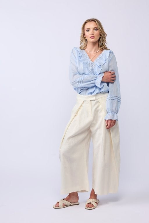 *NEW ARRIVAL* 1312 - Amelia Blouse - Soft Blue