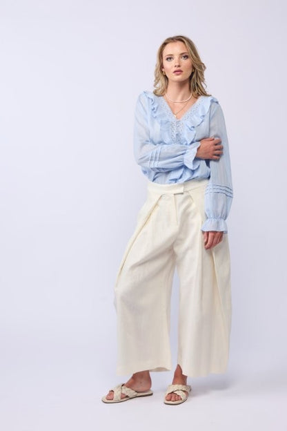 *NEW ARRIVAL* 1312 - Amelia Blouse - Soft Blue