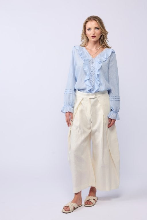 *NEW ARRIVAL* 1312 - Amelia Blouse - Soft Blue
