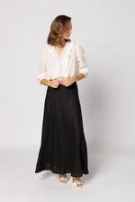 1312 - Amelia Blouse - Natural Stripe - PRE ORDER DUE OCT