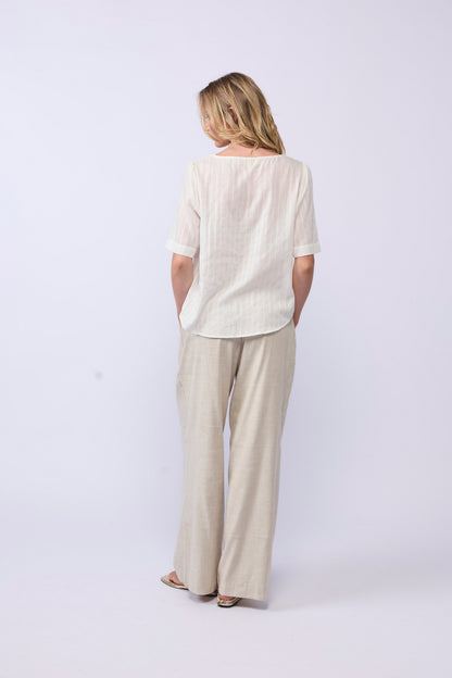 LAKE PANT - NATURAL LINEN