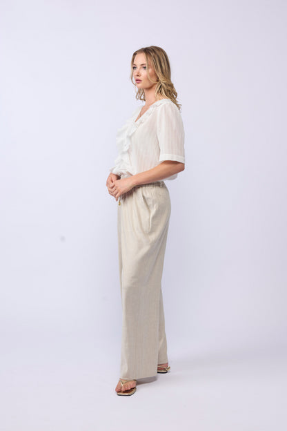 LAKE PANT - NATURAL LINEN