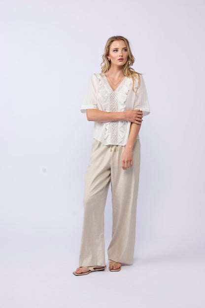 LAKE PANT - NATURAL LINEN