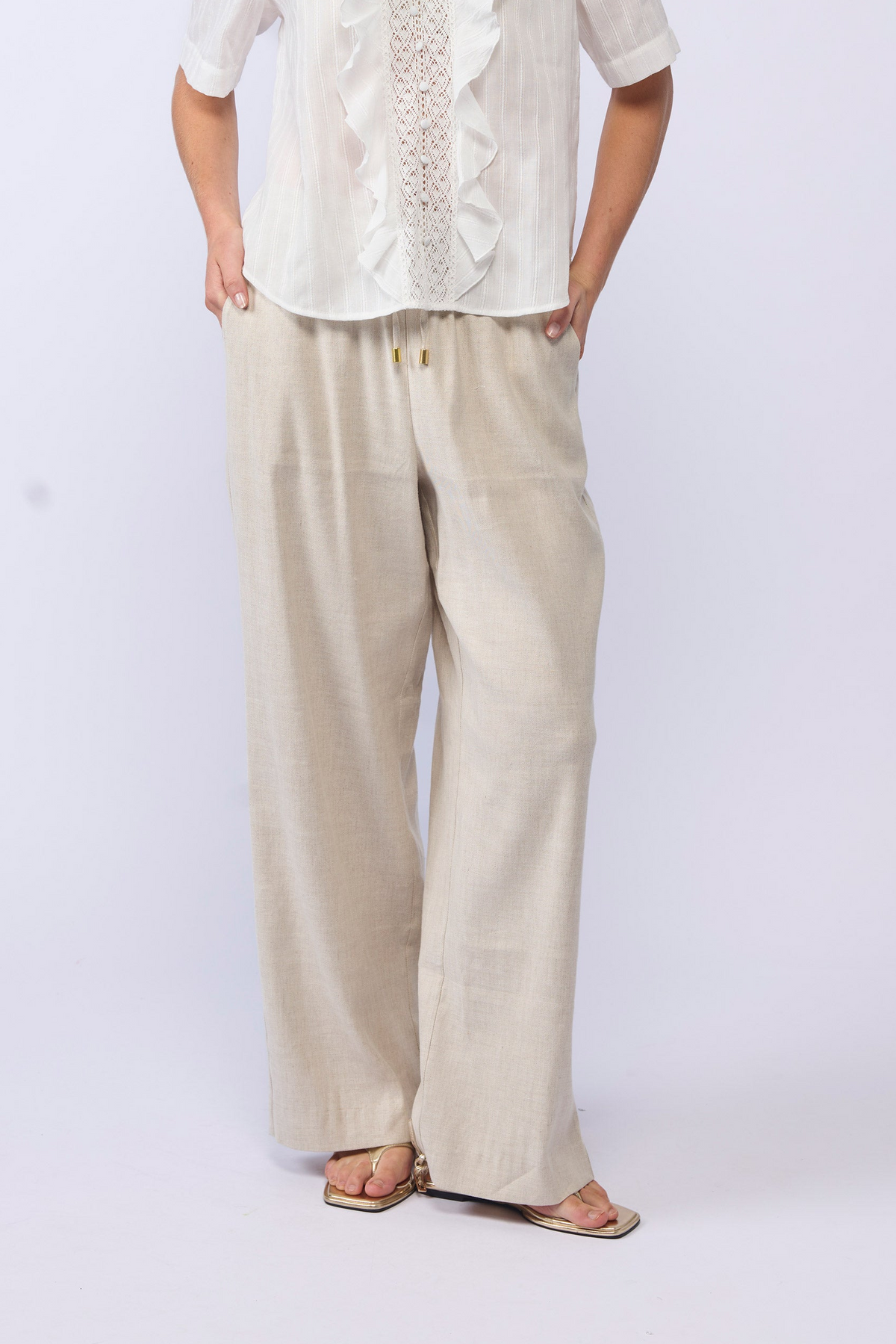 LAKE PANT - NATURAL LINEN