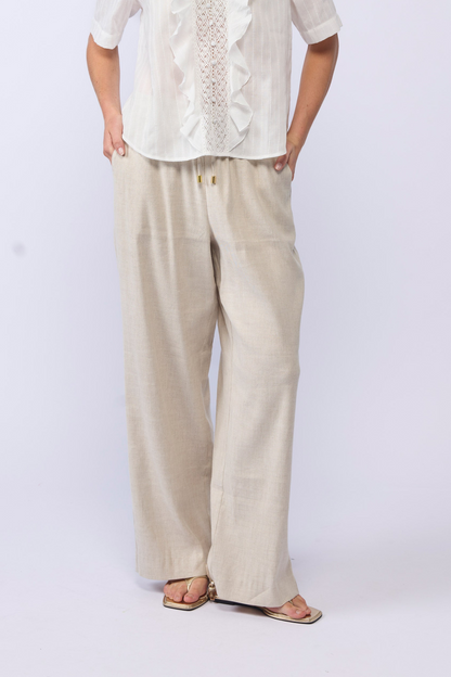 LAKE PANT - NATURAL LINEN