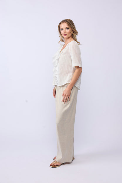 LAKE PANT - NATURAL LINEN