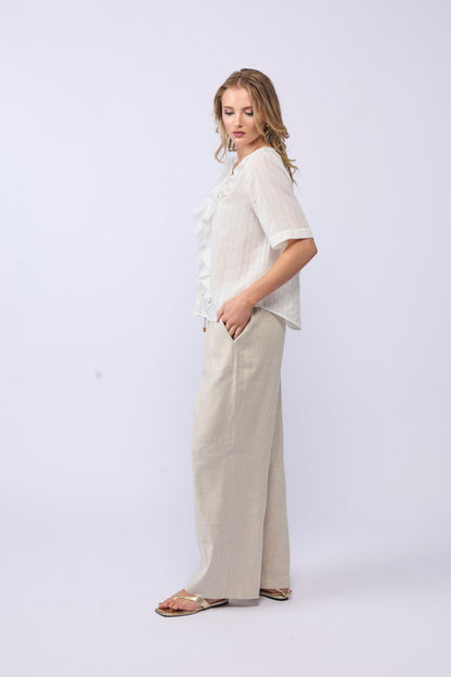 LAKE PANT - NATURAL LINEN