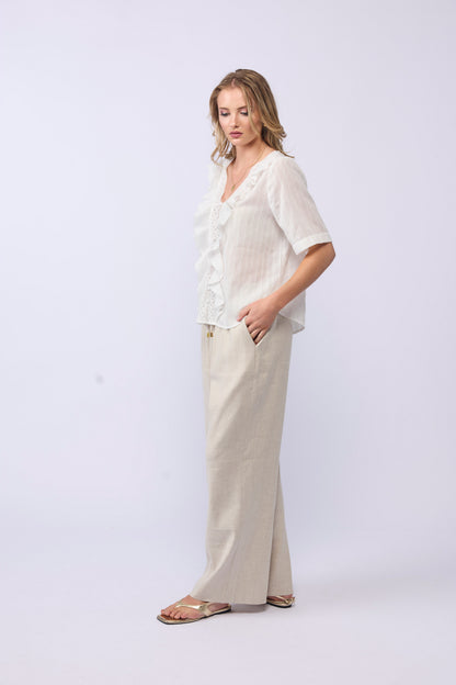 LAKE PANT - NATURAL LINEN