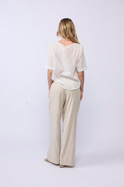 LAKE PANT - NATURAL LINEN